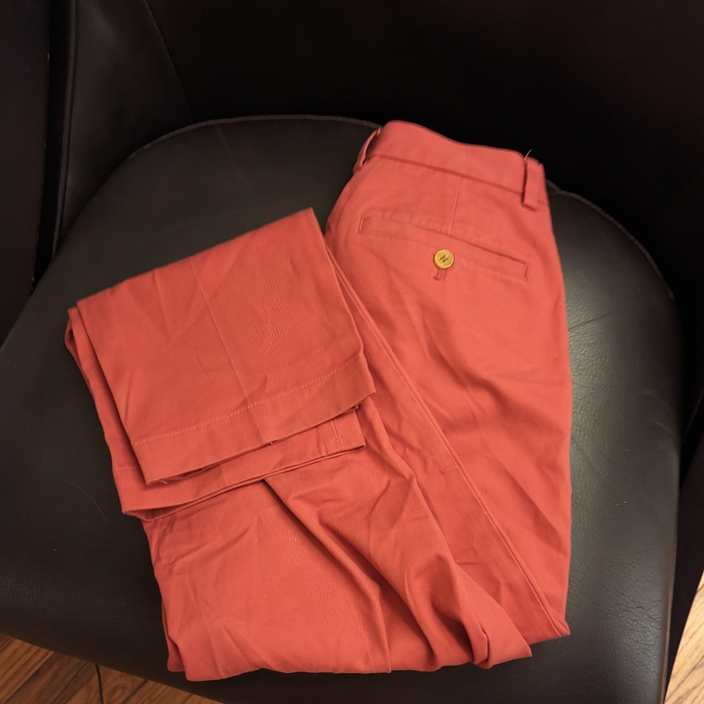 Brooks Brothers Dark Salmon Chinos